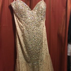 Blush Pink Floor Length Gown 16